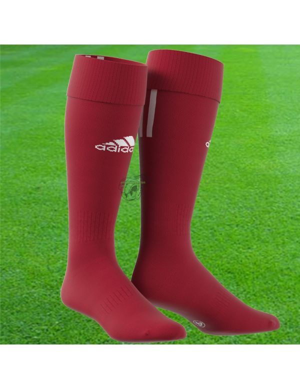 Boutique pour gardiens de but Chaussettes gardien  Adidas - Chaussettes Santos 3 Stripe Rouge Z56224